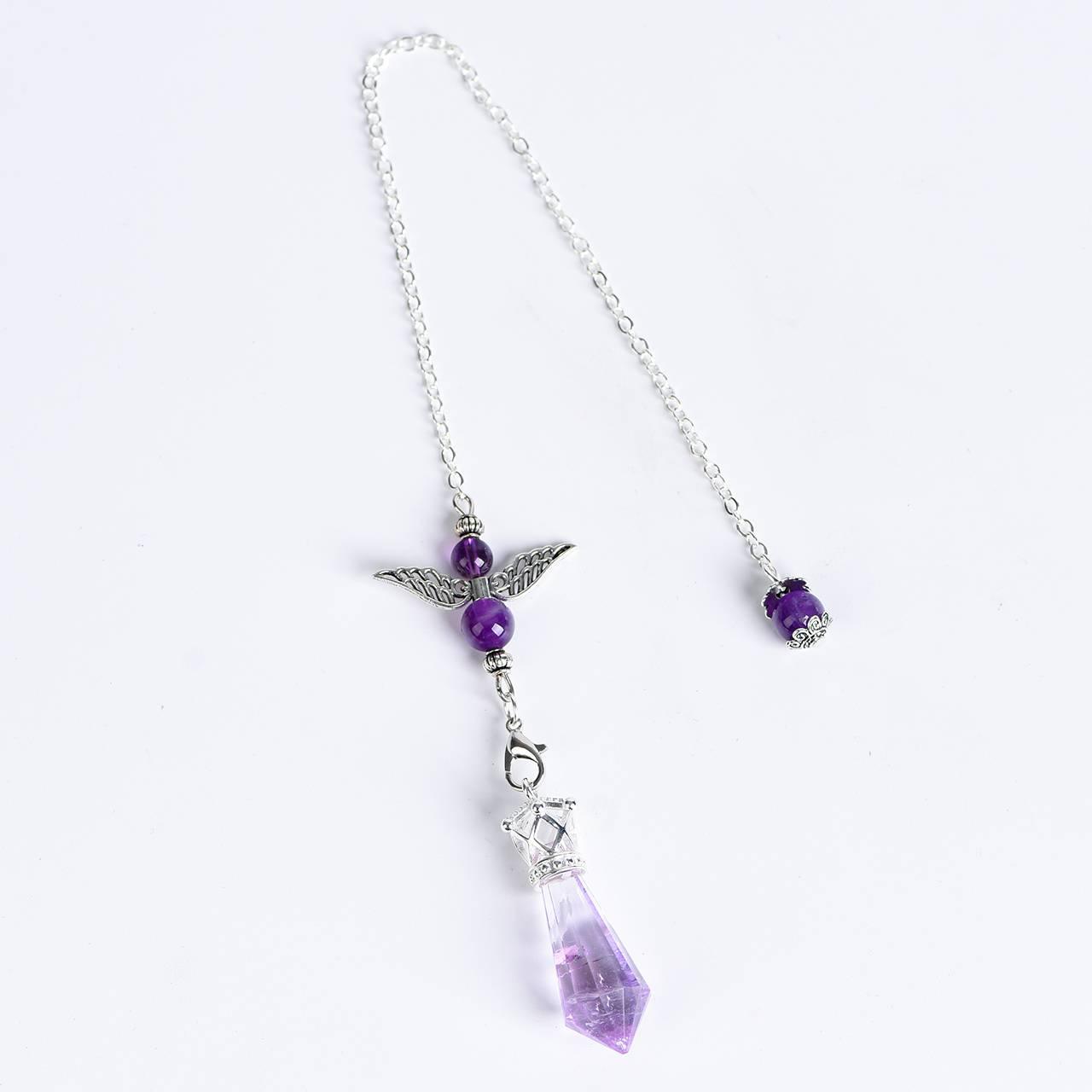 Twelve Faceted Angel Energy Crystal Pendulum