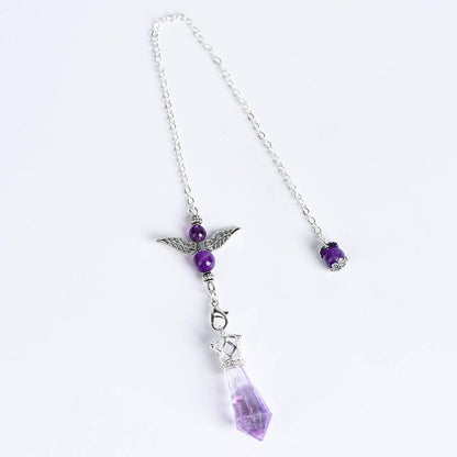 Twelve Faceted Angel Energy Crystal Pendulum