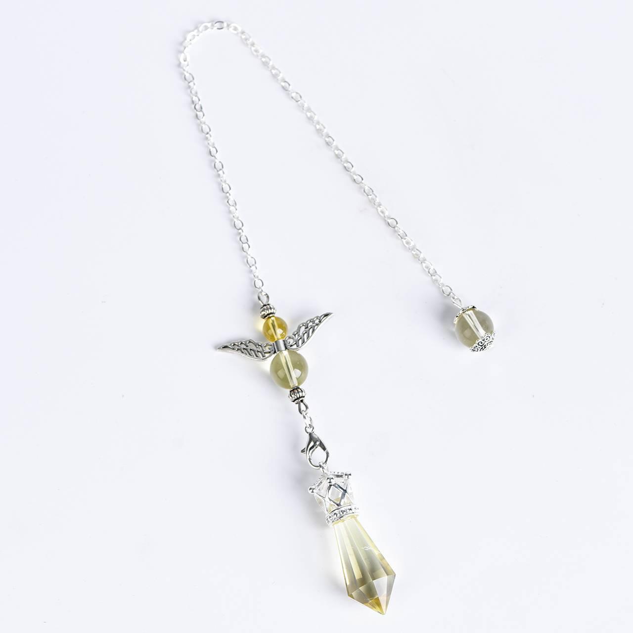 Twelve Faceted Angel Energy Crystal Pendulum