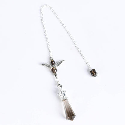 Twelve Faceted Angel Energy Crystal Pendulum