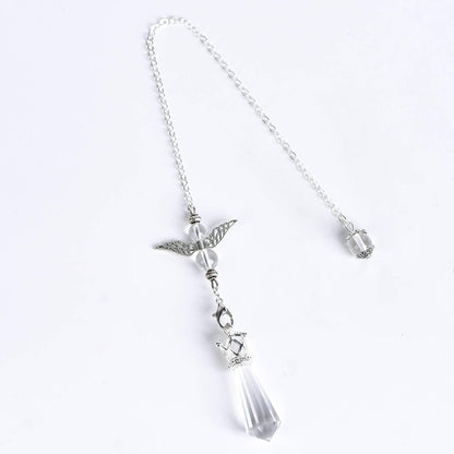 Twelve Faceted Angel Energy Crystal Pendulum