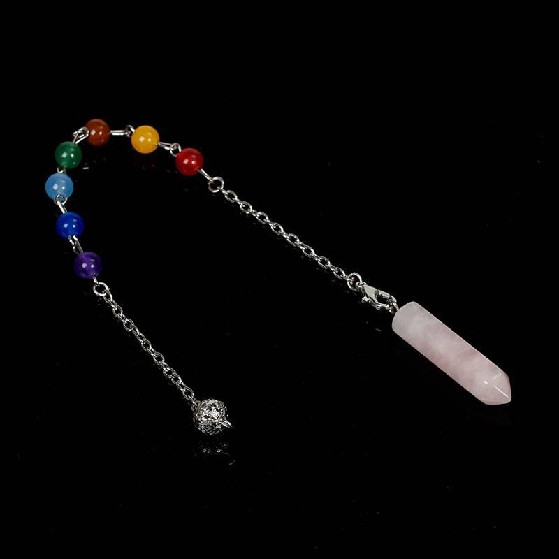 Seven Chakra Energy Crystal Pendulum