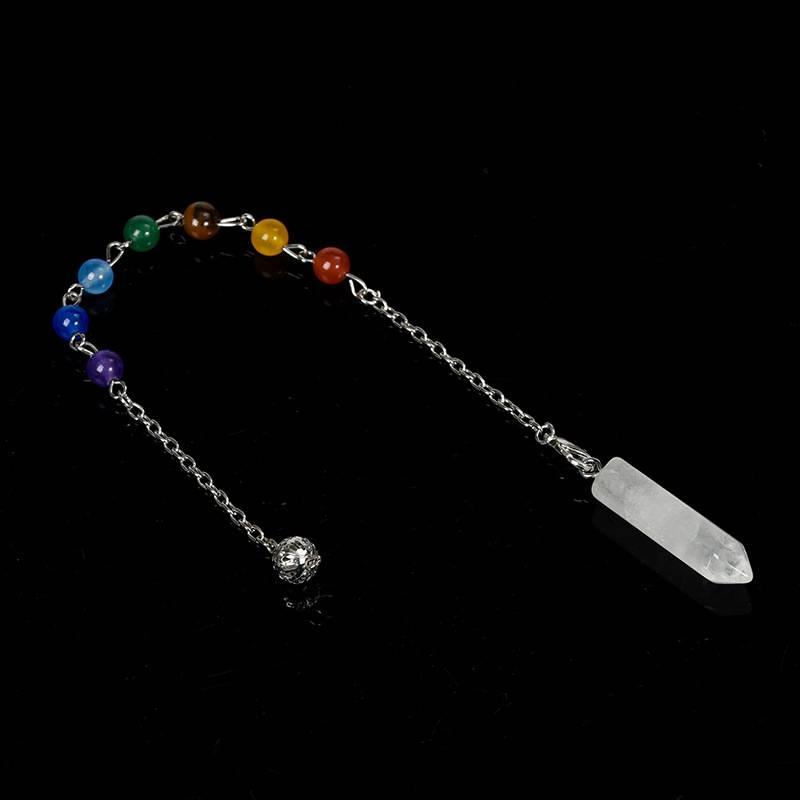 Seven Chakra Energy Crystal Pendulum