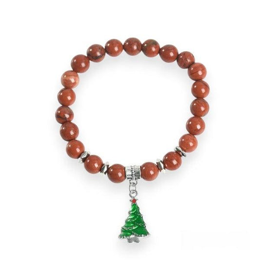 Christmas Tree Charm Crystal Bracelet