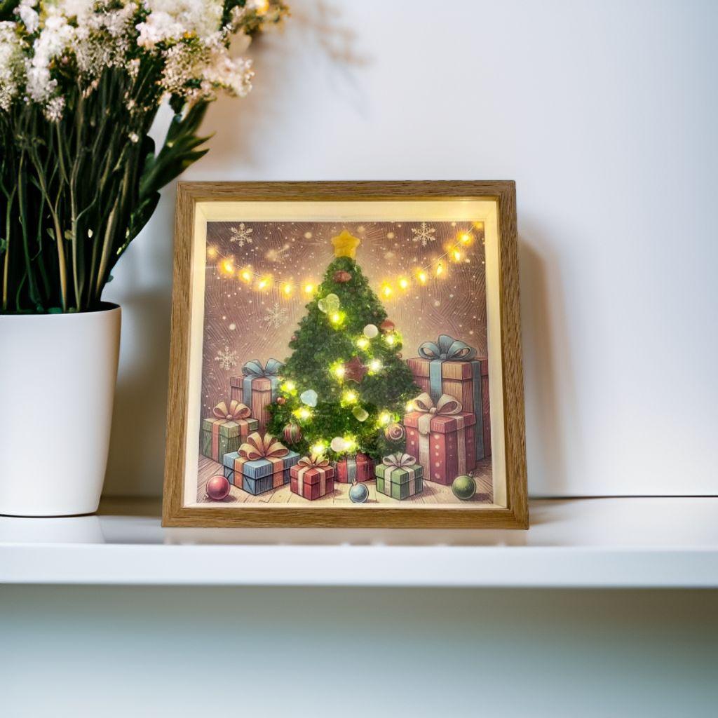 Crystal Christmas Tree Light-Up Art