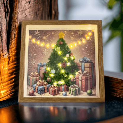 Crystal Christmas Tree Light-Up Art