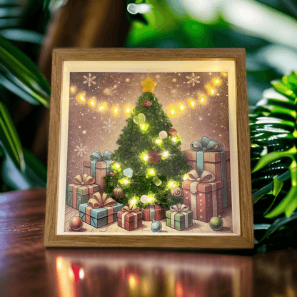 Crystal Christmas Tree Light-Up Art