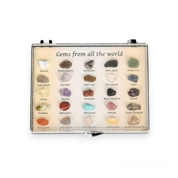 Crystal Gemstone Mineral Specimen Box