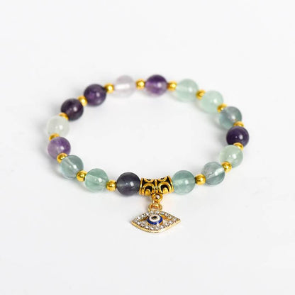 Evil Eye Vintage Energy Crystal Bracelet