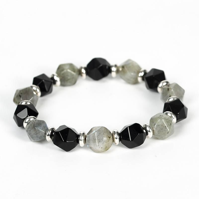 Faceted Dual Gemstone Energy Bracelet