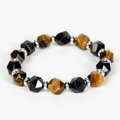 Faceted Dual Gemstone Energy Bracelet