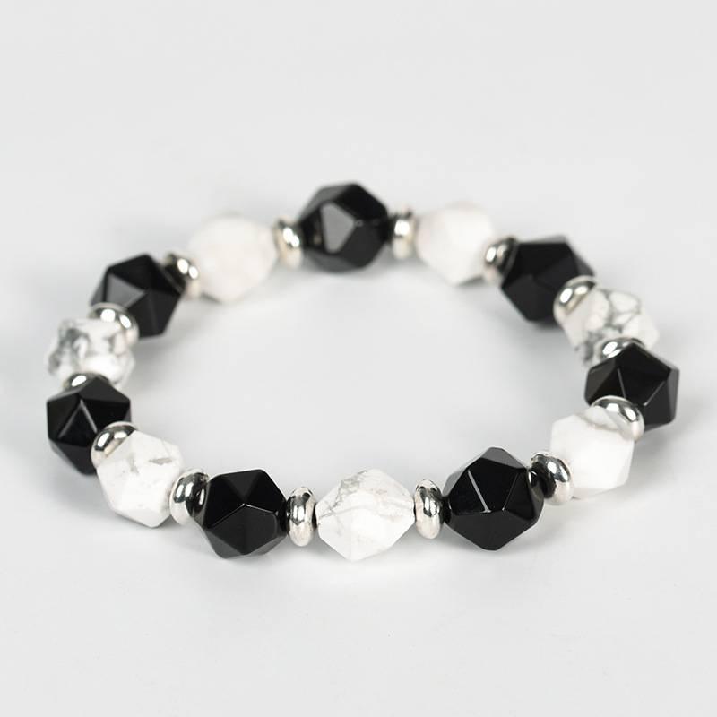 Faceted Dual Gemstone Energy Bracelet