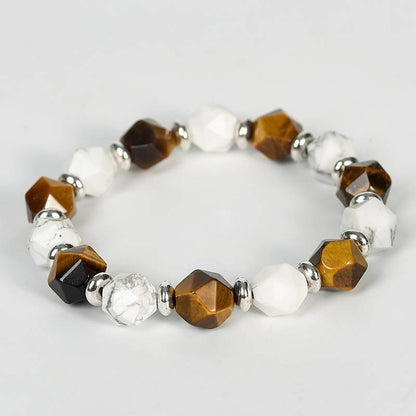 Faceted Dual Gemstone Energy Bracelet