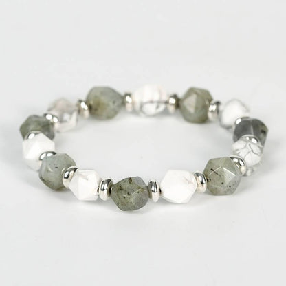 Faceted Dual Gemstone Energy Bracelet