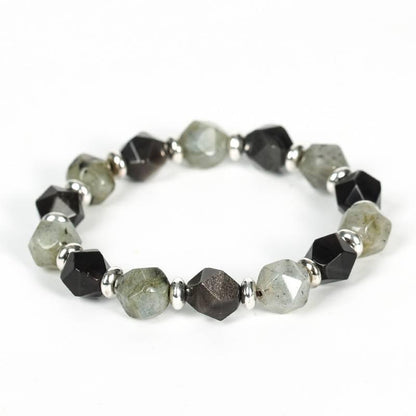 Faceted Dual Gemstone Energy Bracelet