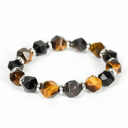 Faceted Dual Gemstone Energy Bracelet