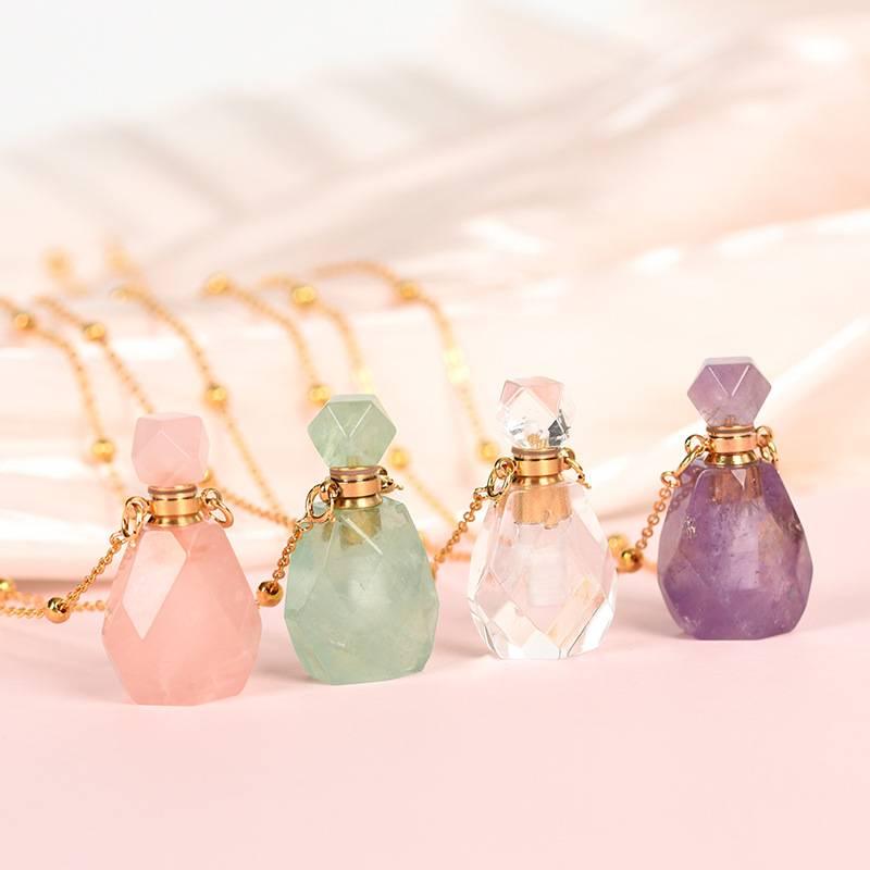 Perfume Bottle Pendant Necklace