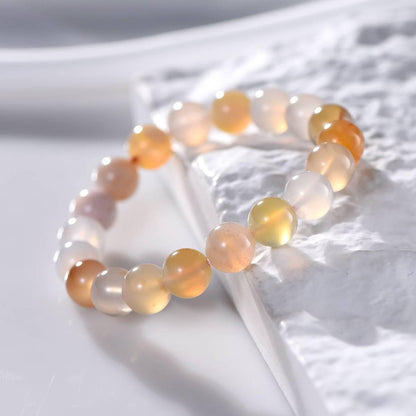 Premium Cherry Blossom Agate Crystal Bracelet