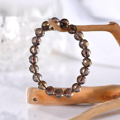 Premium Faceted Smoky Quartz Bracelet