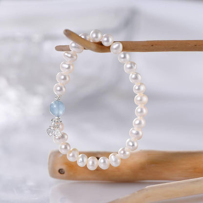 Premium Freshwater Pearl & Crystal Bracelet