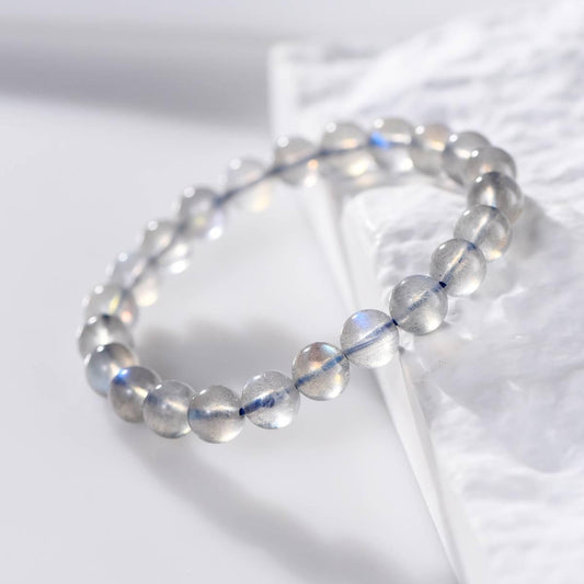 Premium Gray Moonstone Crystal Bracelet