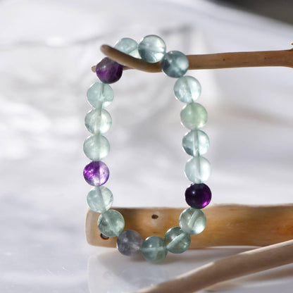 Premium Green Fluorite Crystal Bracelet