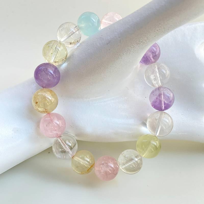 Premium Macaron Multi-Gemstone Crystal Bracelet