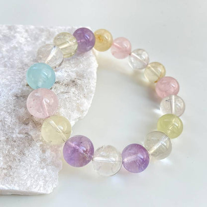 Premium Macaron Multi-Gemstone Crystal Bracelet