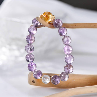 Premium Purple Amethyst Ice Feel Bracelet