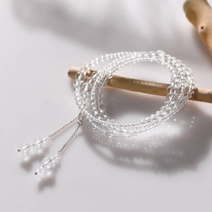 Premium White Quartz Convertible Necklace & Bracelet