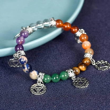 Seven Chakra Energy Crystal Bracelet