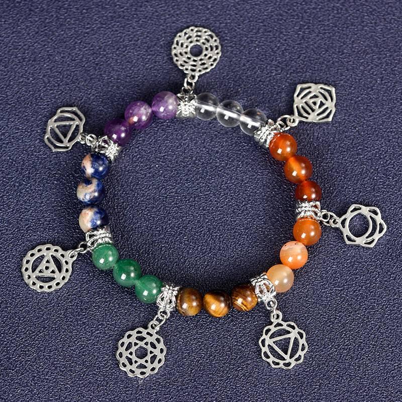 Seven Chakra Energy Crystal Bracelet