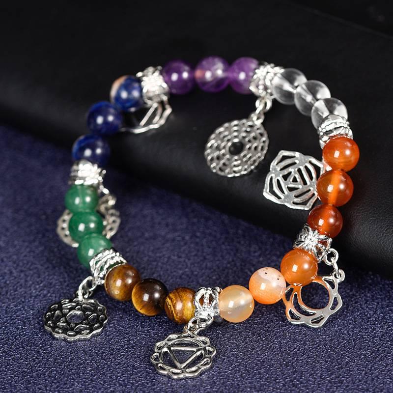 Seven Chakra Energy Crystal Bracelet