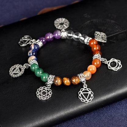 Seven Chakra Energy Crystal Bracelet