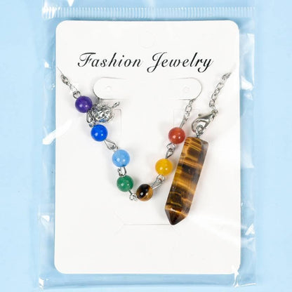 Seven Chakra Energy Crystal Pendulum