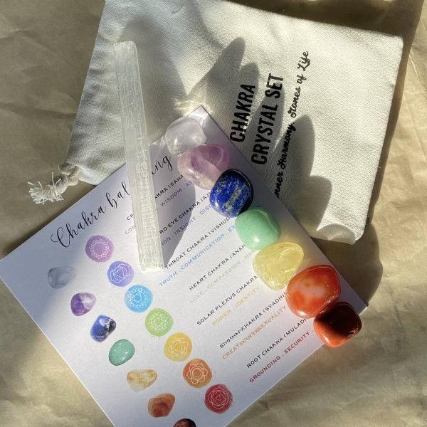 Classic Seven Chakra Healing Stone Set