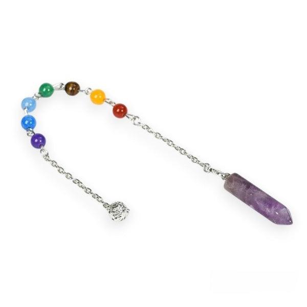 Seven Chakra Energy Crystal Pendulum