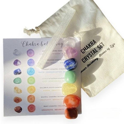 Classic Seven Chakra Healing Stone Set