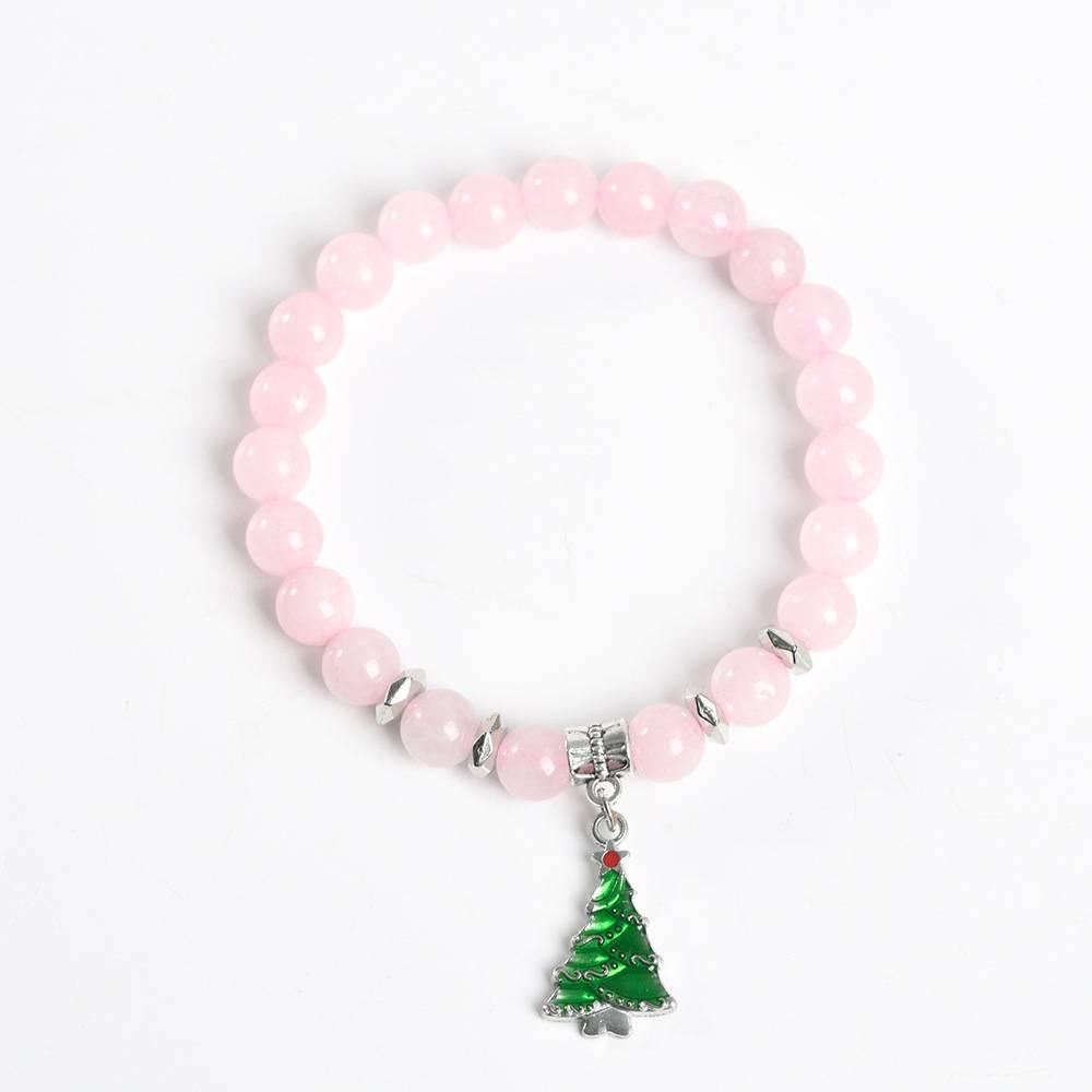 Christmas Tree Charm Crystal Bracelet