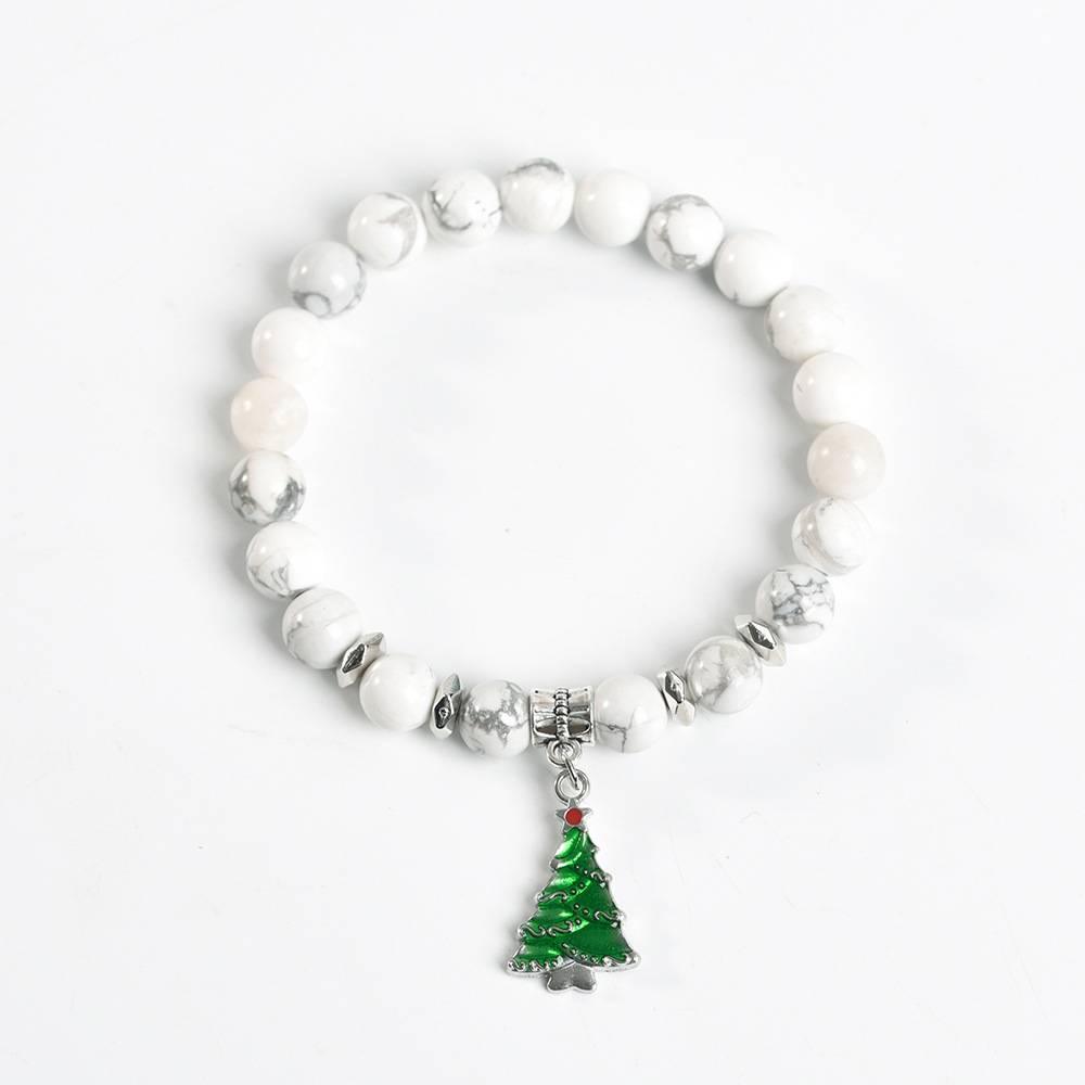 Christmas Tree Charm Crystal Bracelet