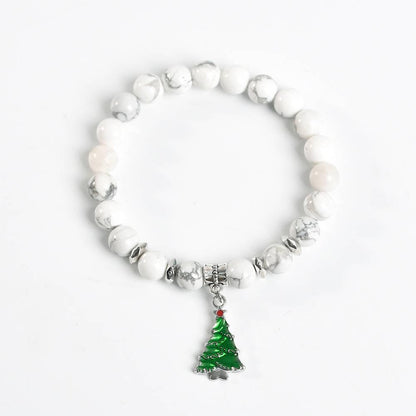 Christmas Tree Charm Crystal Bracelet