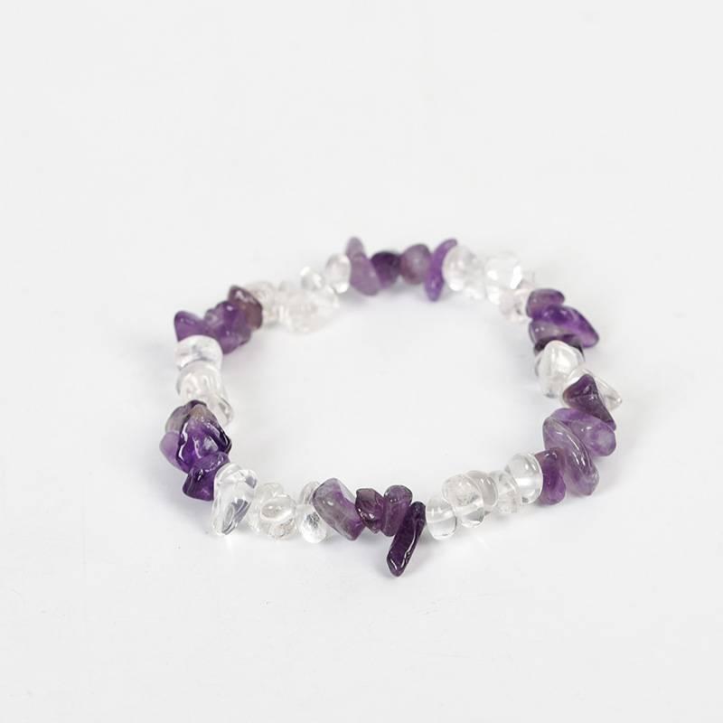 Natural Crystal Chip Bracelet