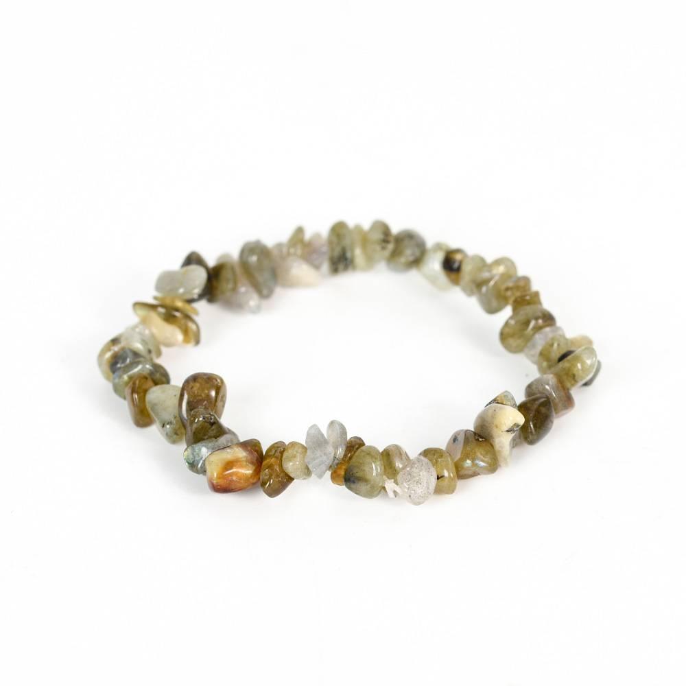 Natural Crystal Chip Bracelet