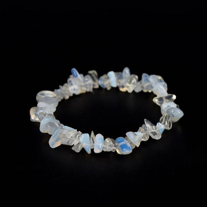 Natural Crystal Chip Bracelet