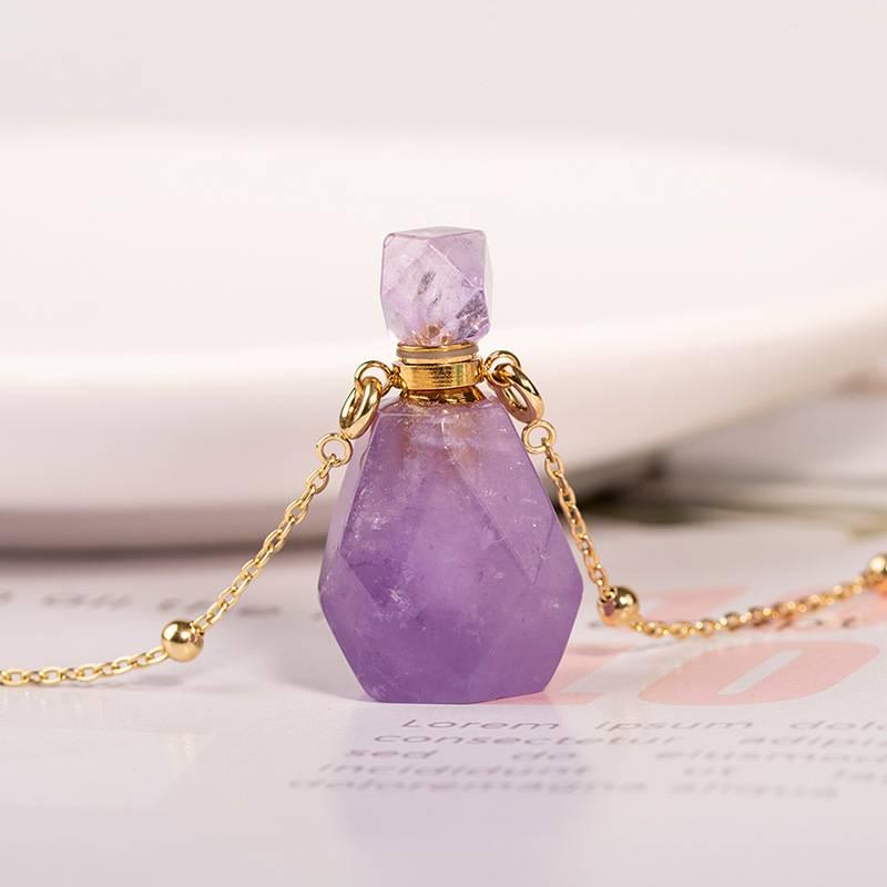 Perfume Bottle Pendant Necklace