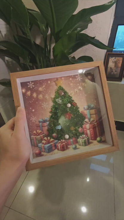 Crystal Christmas Tree Light-Up Art