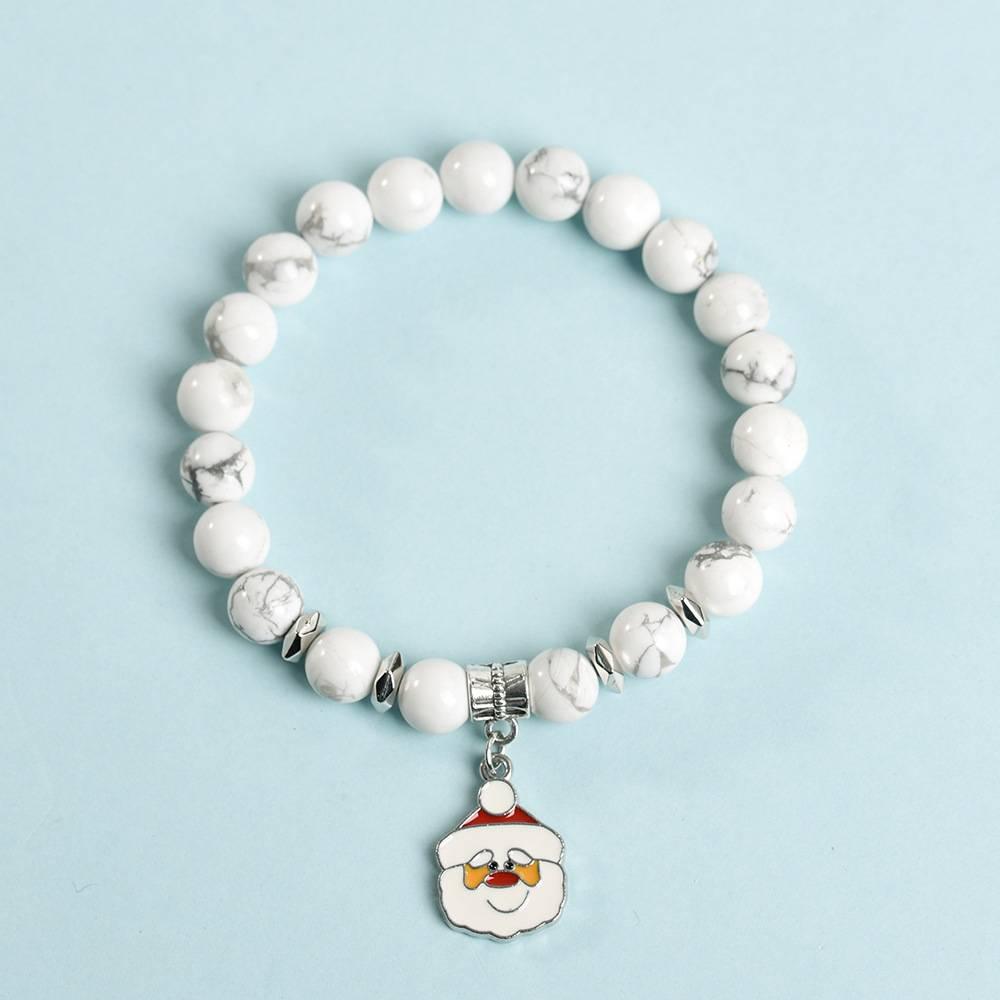 Santa Claus Charm Crystal Bracelet