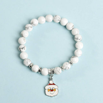 Santa Claus Charm Crystal Bracelet